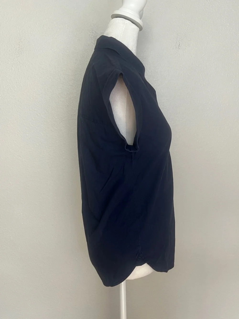 JCrew Poplin Popover Shirt Blue Size 00P